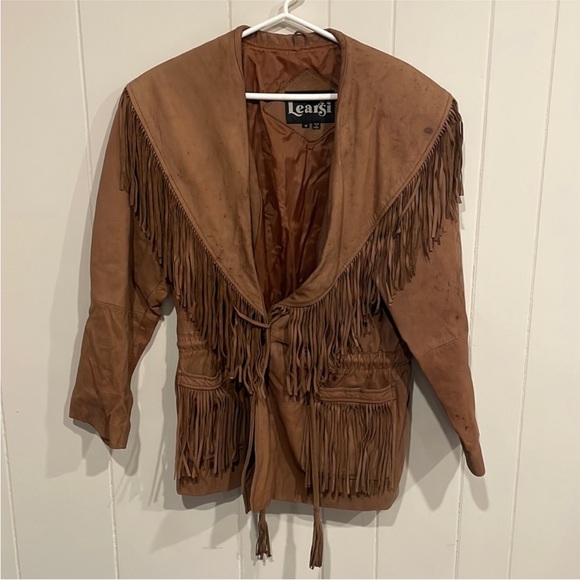 Vintage Genuine Leather Suede Fringe Jacket - Picture 2 of 11